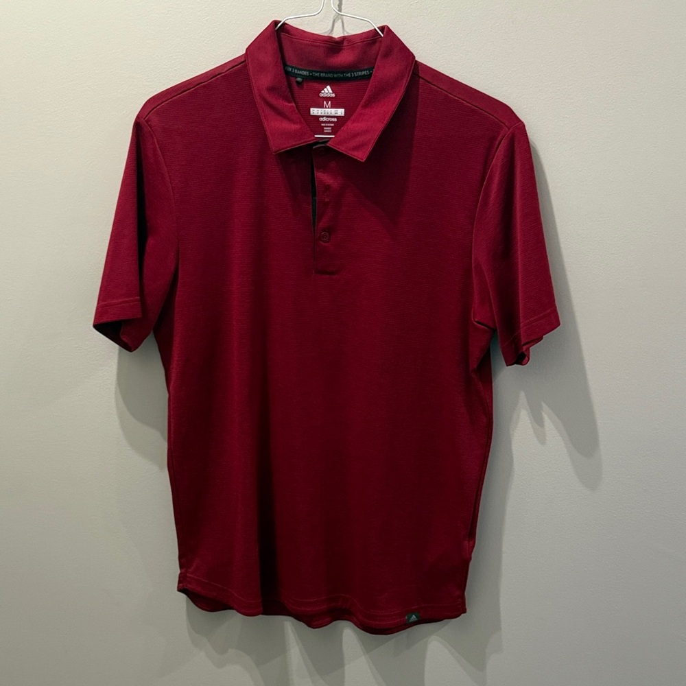 Adidas Men's Dark red Polo Shirt